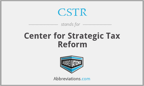 CSTR - Center for Strategic Tax Reform