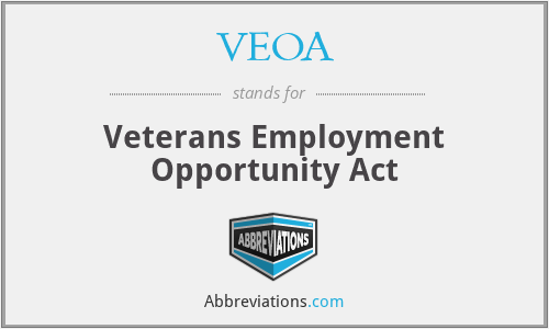 VEOA - Veterans Employment Opportunity Act