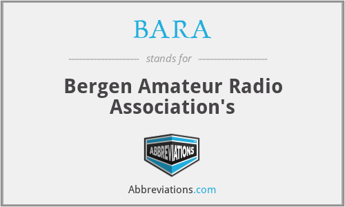 BARA - Bergen Amateur Radio Association's
