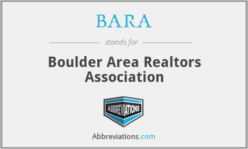 BARA - Boulder Area Realtors Association