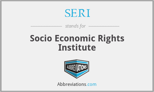 SERI - Socio Economic Rights Institute