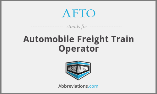 AFTO - Automobile Freight Train Operator