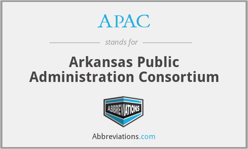 APAC - Arkansas Public Administration Consortium