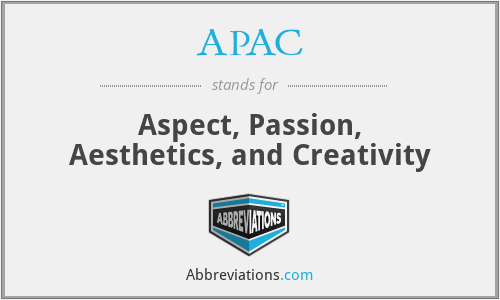 APAC - Aspect, Passion, Aesthetics, and Creativity