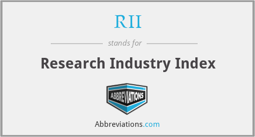 RII - Research Industry Index