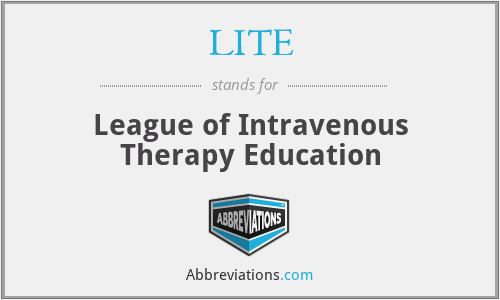 LITE - League of Intravenous Therapy Education
