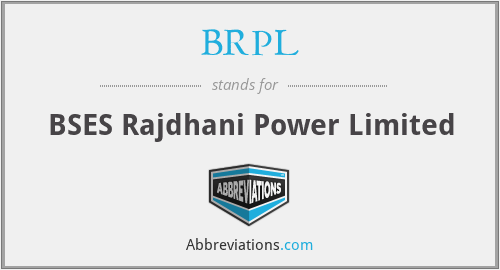 BRPL - BSES Rajdhani Power Limited