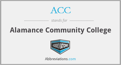 ACC - Alamance Community College