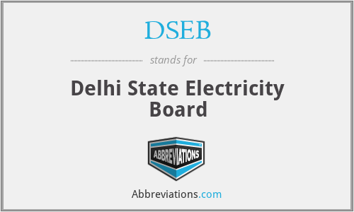 DSEB - Delhi State Electricity Board
