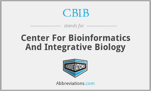 CBIB - Center For Bioinformatics And Integrative Biology