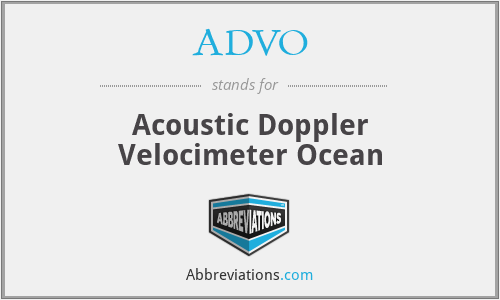 ADVO - Acoustic Doppler Velocimeter Ocean