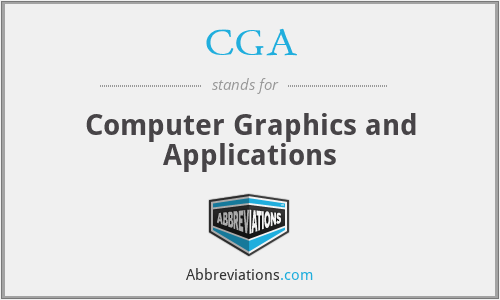 CGA - Computer Graphics and Applications
