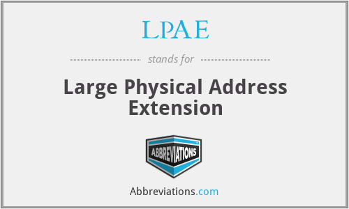 LPAE - Large Physical Address Extension