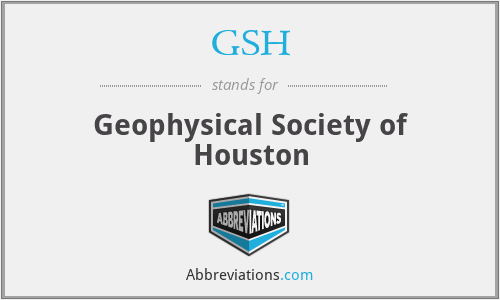 GSH - Geophysical Society of Houston