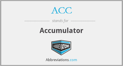 ACC - Accumulator