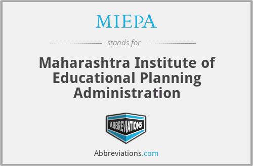 MIEPA - Maharashtra Institute of Educational Planning Administration