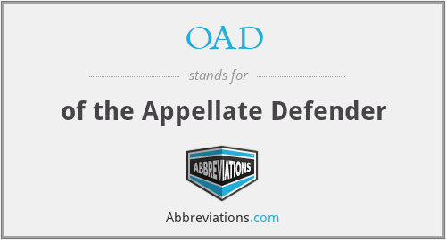 OAD - of the Appellate Defender