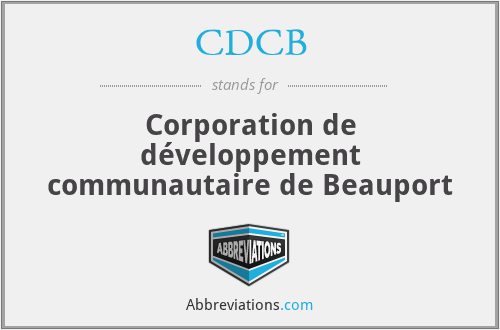 CDCB - Corporation de développement communautaire de Beauport