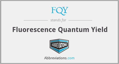 FQY - Fluorescence Quantum Yield