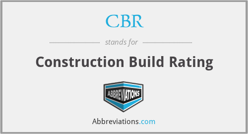 CBR - Construction Build Rating