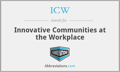ICW - Innovative Communities at the Workplace