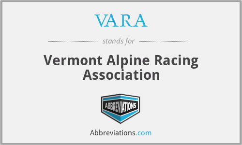 VARA - Vermont Alpine Racing Association