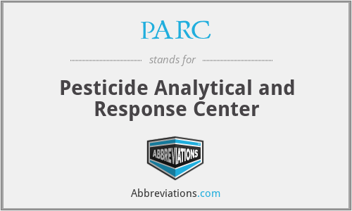 PARC - Pesticide Analytical and Response Center