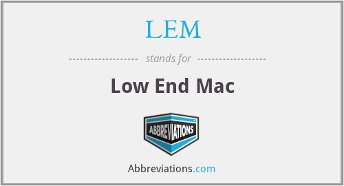 LEM - Low End Mac