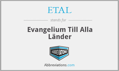 ETAL - Evangelium Till Alla Länder