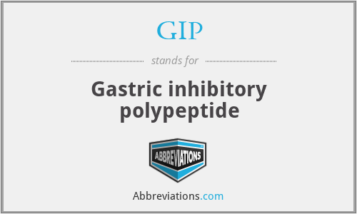 GIP - Gastric inhibitory polypeptide