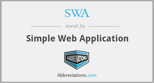 SWA - Simple Web Application