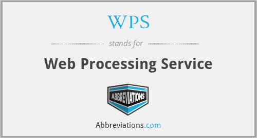 WPS - Web Processing Service