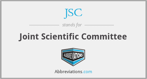 JSC - Joint Scientific Committee