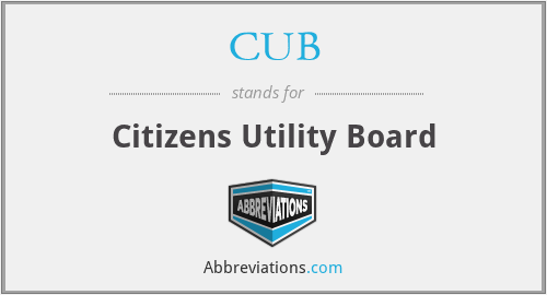 CUB - Citizens Utility Board