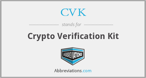 CVK - Crypto Verification Kit