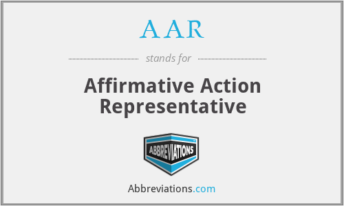 AAR - Affirmative Action Representative