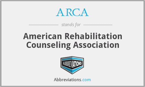 ARCA - American Rehabilitation Counseling Association