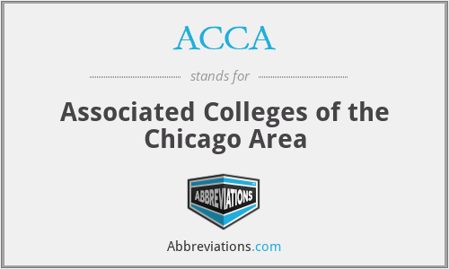 ACCA - Associated Colleges of the Chicago Area