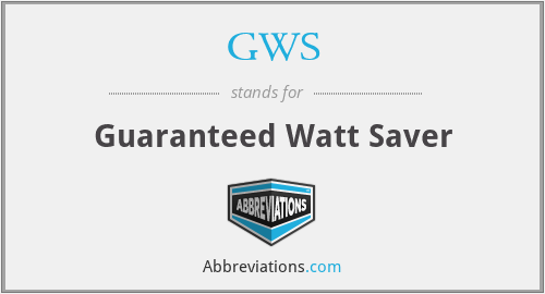 GWS - Guaranteed Watt Saver