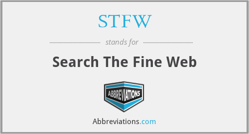 STFW - Search The Fine Web