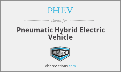 PHEV - Pneumatic Hybrid Electric Vehicle