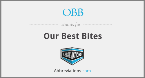 OBB - Our Best Bites