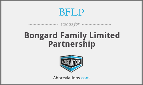 BFLP - Bongard Family Limited Partnership