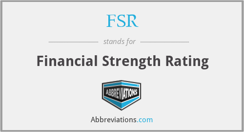 FSR - Financial Strength Rating