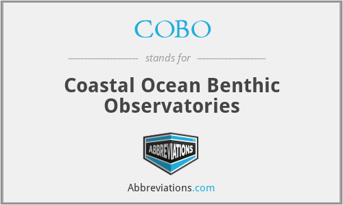 COBO - Coastal Ocean Benthic Observatories