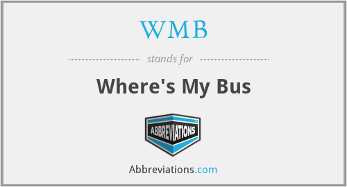 WMB - Where's My Bus