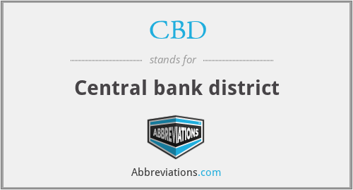 CBD - Central bank district