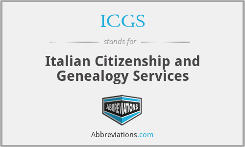 ICGS - Italian Citizenship and Genealogy Services