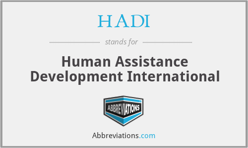 HADI - Human Assistance Development International