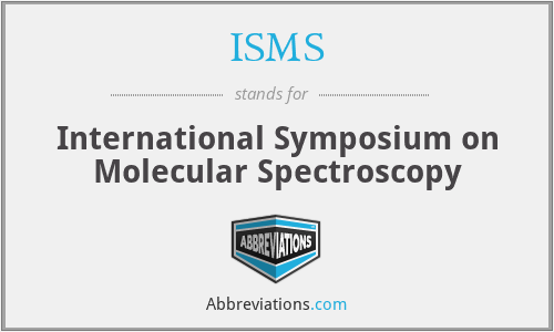 ISMS - International Symposium on Molecular Spectroscopy